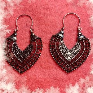 Filigree antique Silver Earrings “As Is”